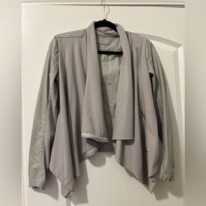 Blank NYC leather and knit jacket